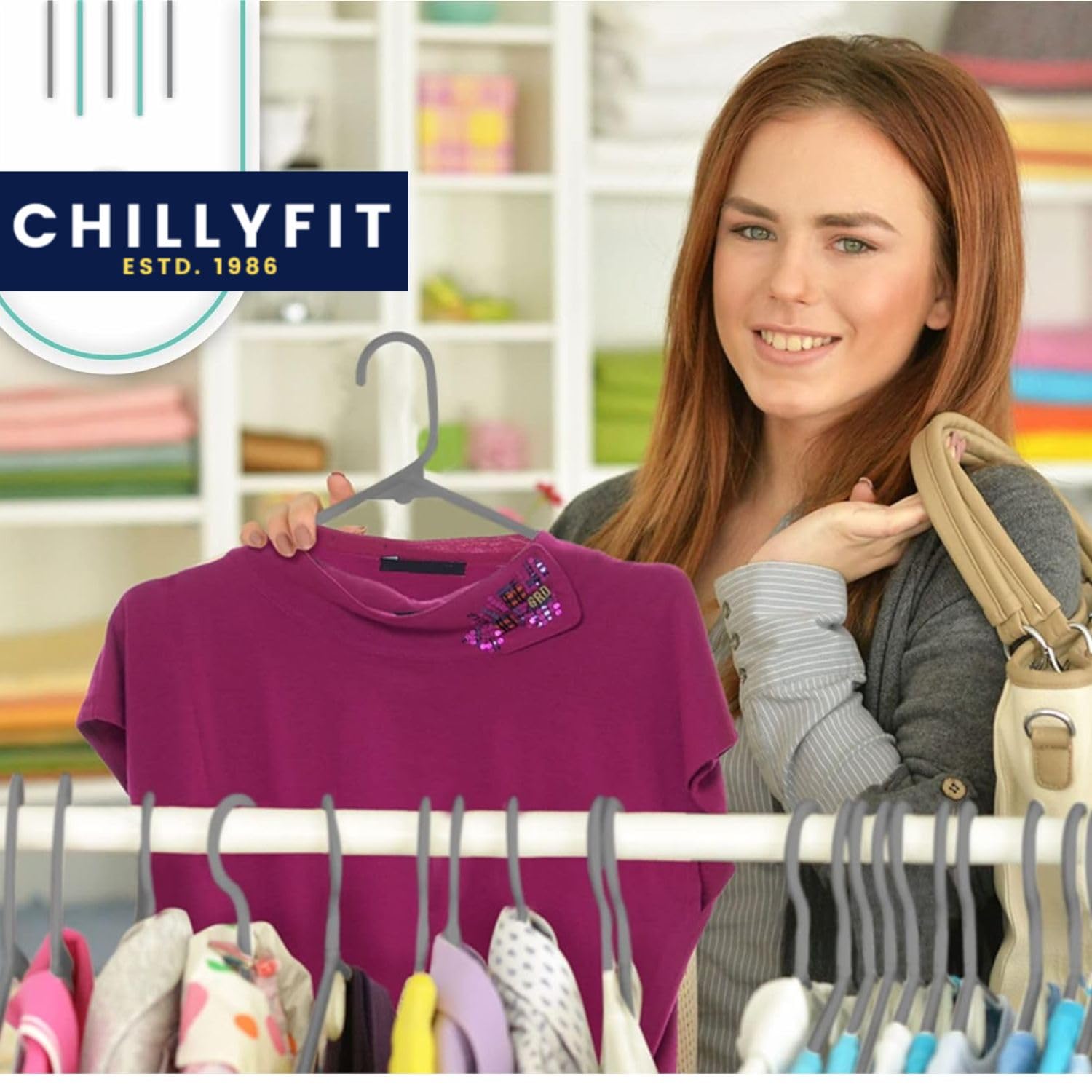 Hangers For Clothes, 20 Pack Chillyfit Plastic Hangers Clothes Hangers For Clothing, Closet, Coats & Shirts - For Everyday Stand